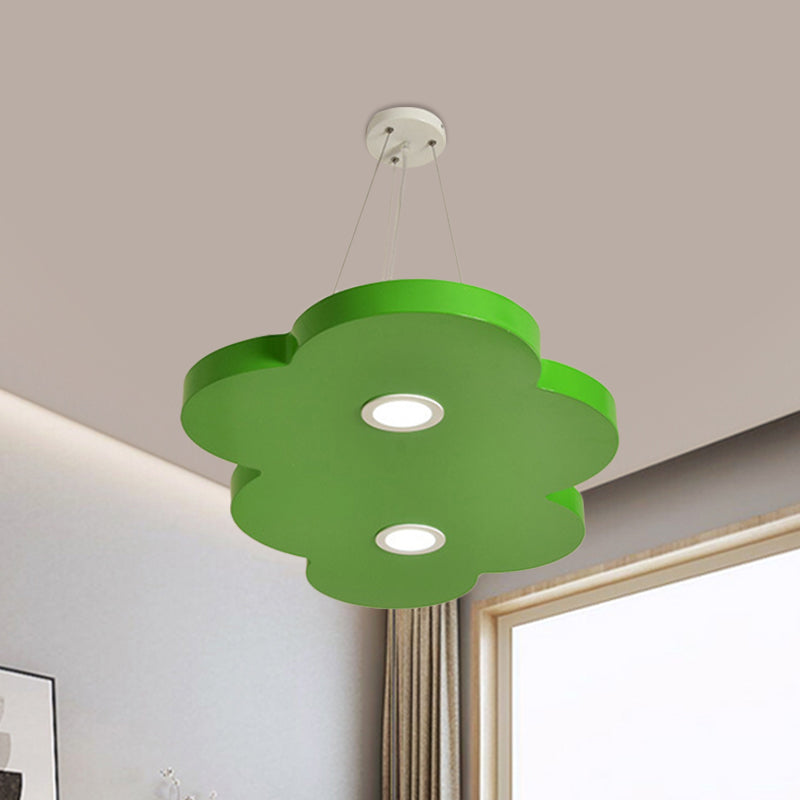 Orange/Blue/Green Cloud Hanging Lamp Cartoon Style LED Metal Pendant Chandelier in Warm/White Light for Nursery Clearhalo 'Ceiling Lights' 'Chandeliers' Lighting' options 1805222