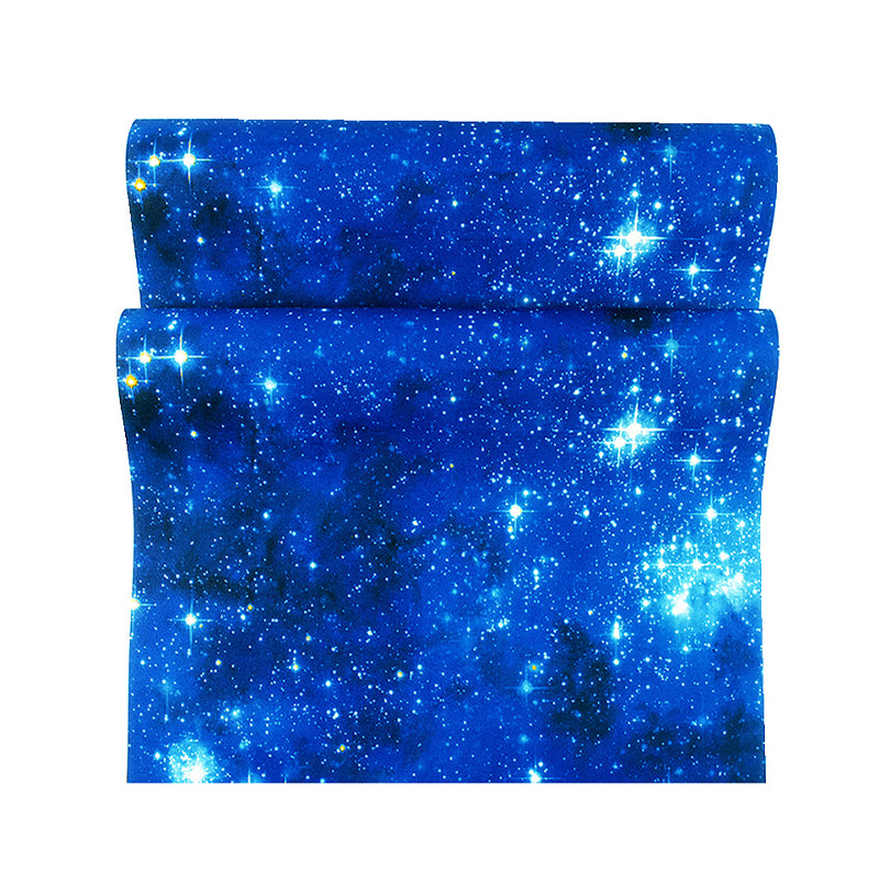 31'L x 20.5"W Stain-Resistant Non-Pasted Sparkling Stars PVC Wallpaper for Kids in Light Color Clearhalo 'Wall Decor' 'Wallpaper' 1806364