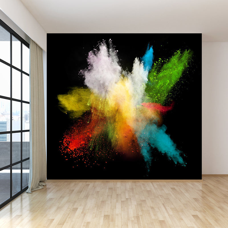 Whole Bursting Powder Wallpaper Mural Modern Beautiful Abstract Wall Decor in Multi-Color Clearhalo 'Wall Decor' 'Wall Mural' 1806920