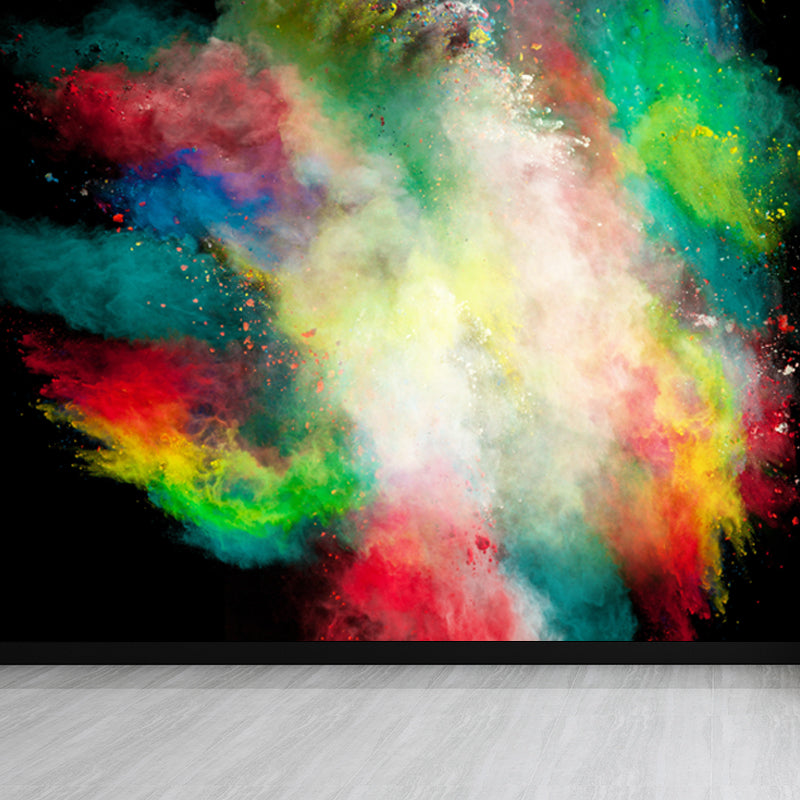 Waterproof Rainbow Explosion Wall Mural Modern Non-Woven Wall Covering, Personalized Size Clearhalo 'Wall Decor' 'Wall Mural' 1806945