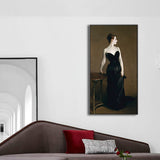 Oil Painting Art Nouveau Canvas with Woman in Black Painting for Sitting Room, Multiple Sizes Clearhalo 'Arts' 'Canvas Art' 1808153