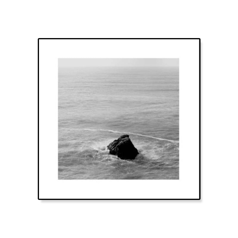 Dark Photograph Sea Scenery Art Print Textured Contemporary Living Room Wall Decor Clearhalo 'Art Gallery' 'Canvas Art' 'Coastal Art Gallery' 'Tropical' Arts' 1808336