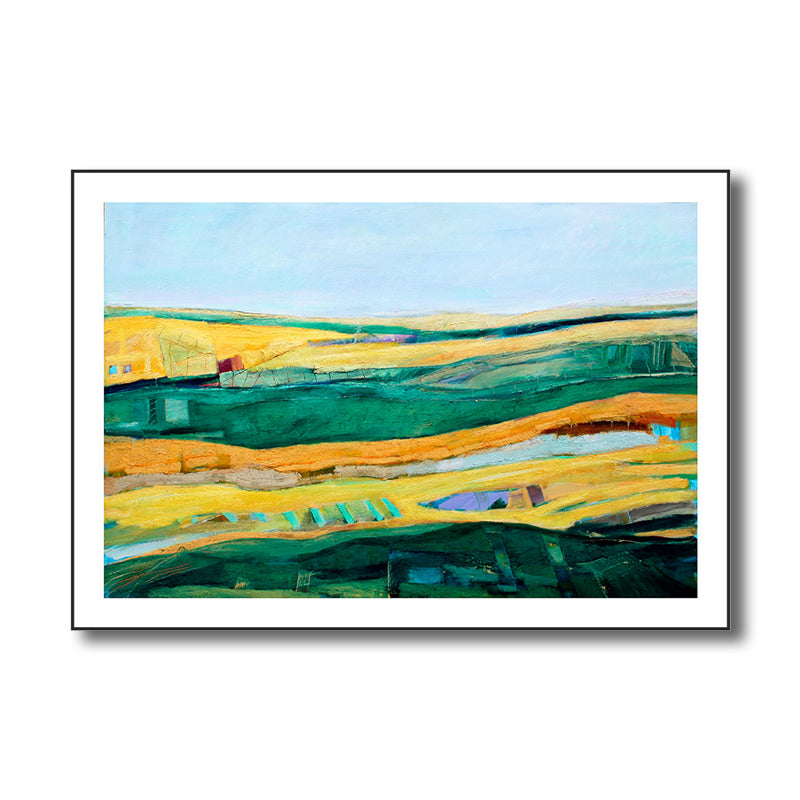 Stunning Farmfield View Canvas House Interior Scenery Wall Art Print in Soft Color Clearhalo 'Arts' 'Canvas Art' 1808483