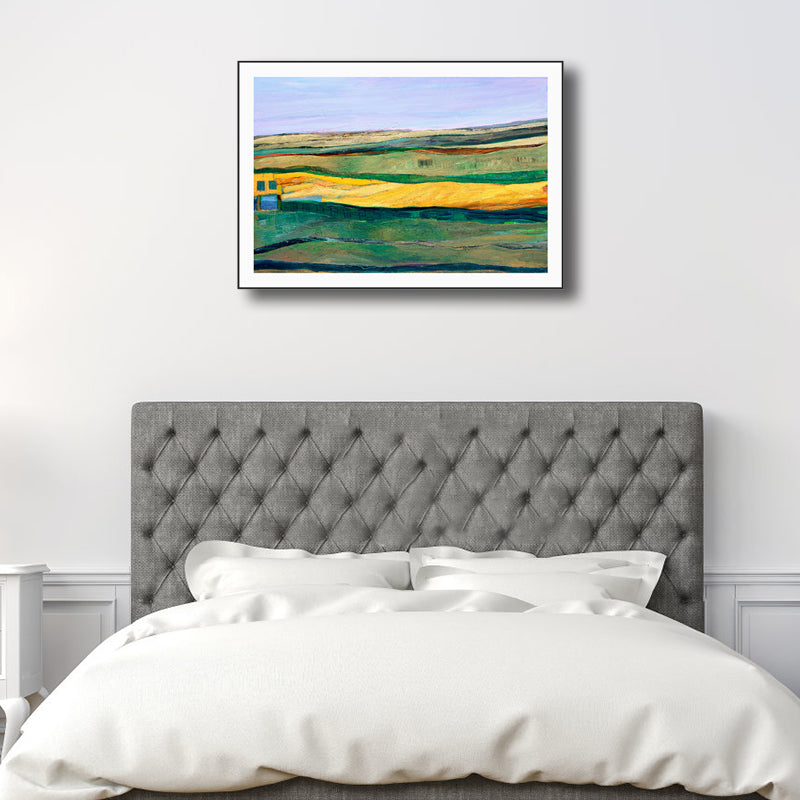 Stunning Farmfield View Canvas House Interior Scenery Wall Art Print in Soft Color Clearhalo 'Arts' 'Canvas Art' 1808489