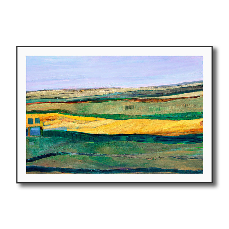 Stunning Farmfield View Canvas House Interior Scenery Wall Art Print in Soft Color Clearhalo 'Arts' 'Canvas Art' 1808490