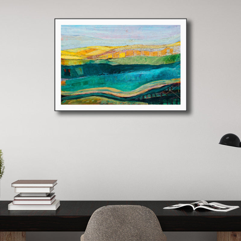 Stunning Farmfield View Canvas House Interior Scenery Wall Art Print in Soft Color Clearhalo 'Arts' 'Canvas Art' 1808492