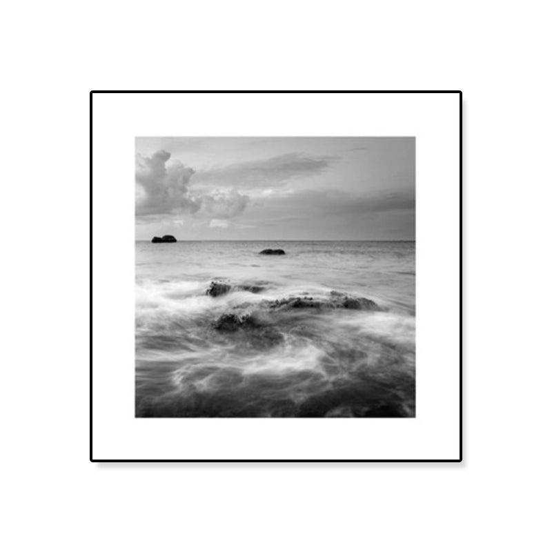 Photograph Ocean Canvas Print Dark Color Modern Wall Art Decor for House Interior Clearhalo 'Art Gallery' 'Canvas Art' 'Contemporary Art Gallery' 'Modern' Arts' 1808576