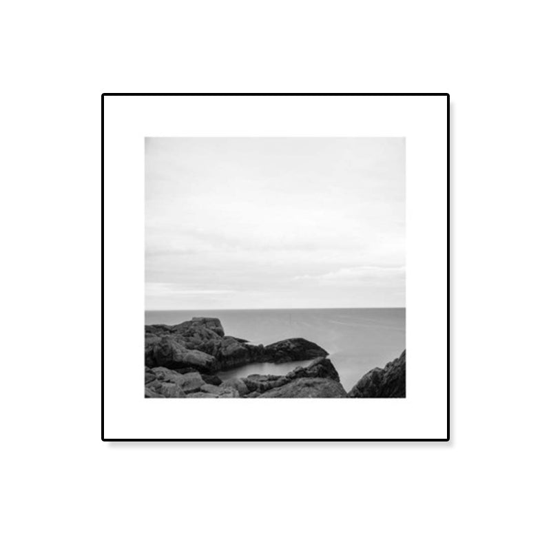 Photograph Ocean Canvas Print Dark Color Modern Wall Art Decor for House Interior Clearhalo 'Art Gallery' 'Canvas Art' 'Contemporary Art Gallery' 'Modern' Arts' 1808594