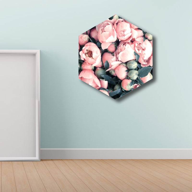 Flower Print Wall Decor Modern Style Textured Wrapped Canvas in Soft Color for Bedroom Clearhalo 'Art Gallery' 'Canvas Art' 'Contemporary Art Gallery' 'Modern' Arts' 1808607