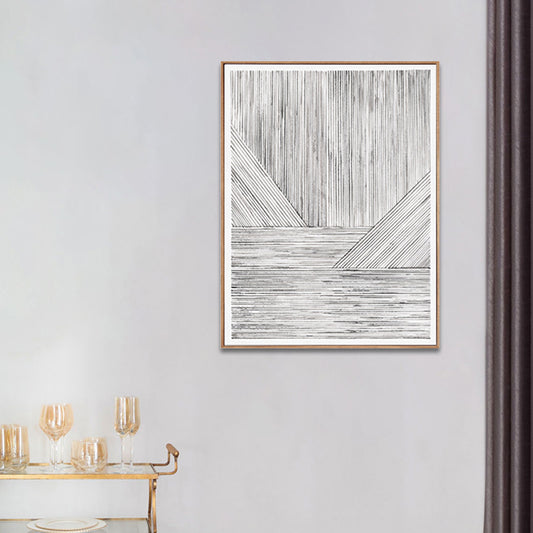 Illustration Devise Pattern Wall Print Dining Room Abstract Canvas in Light Color Clearhalo 'Arts' 'Canvas Art' 1808808