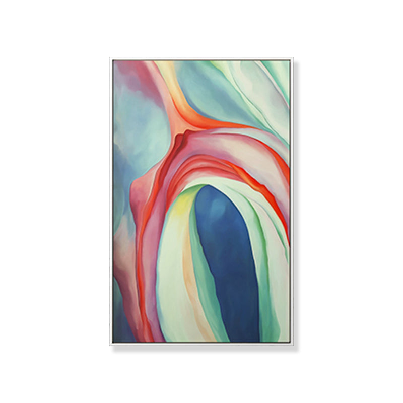 Multicolored Abstract Painting Textured Contemporary Living Room Canvas Wall Art Clearhalo 'Arts' 'Canvas Art' 1809008