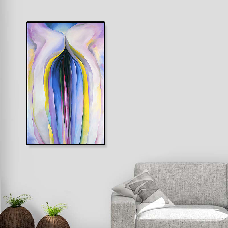 Multicolored Abstract Painting Textured Contemporary Living Room Canvas Wall Art Clearhalo 'Arts' 'Canvas Art' 1809017