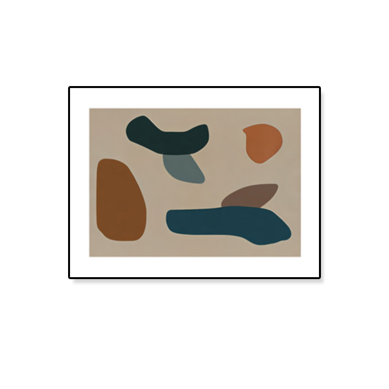 Hand Print Pattern Wall Art Set Brown Abstract Expressionism Canvas for Living Room Clearhalo 'Arts' 'Canvas Art' 1809102