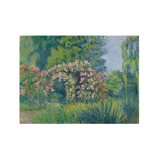 Impressionism Outdoor Scene Canvas Soft Color Textured Wall Art Print for Living Room