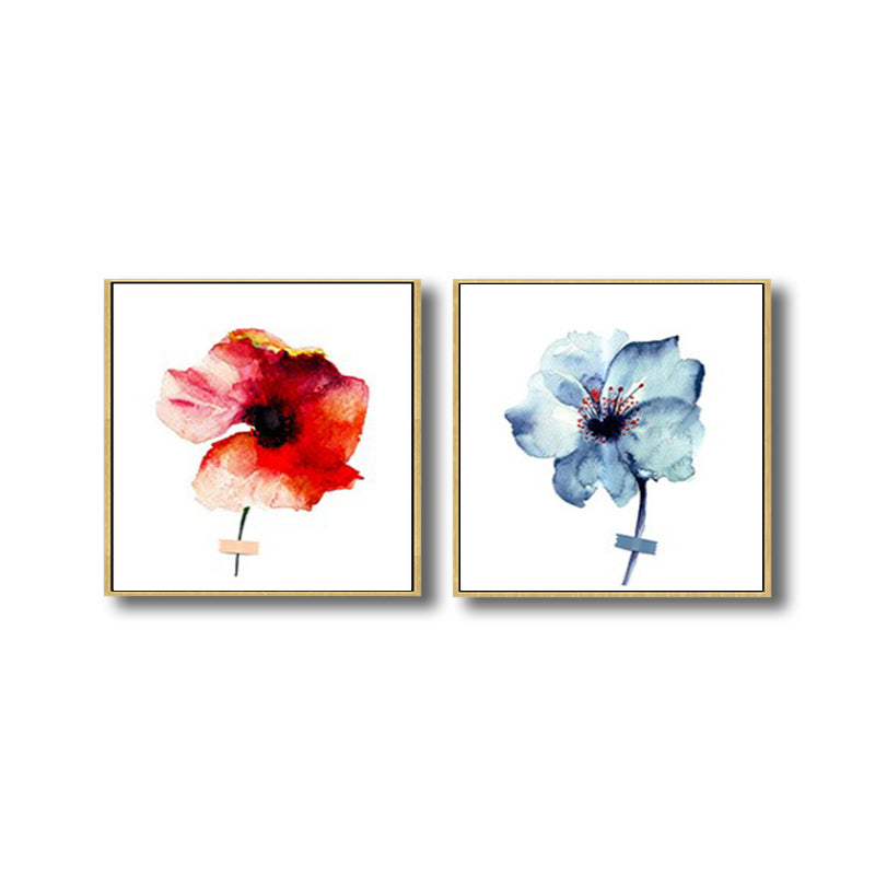 Pastel florals | floral textured on sale art