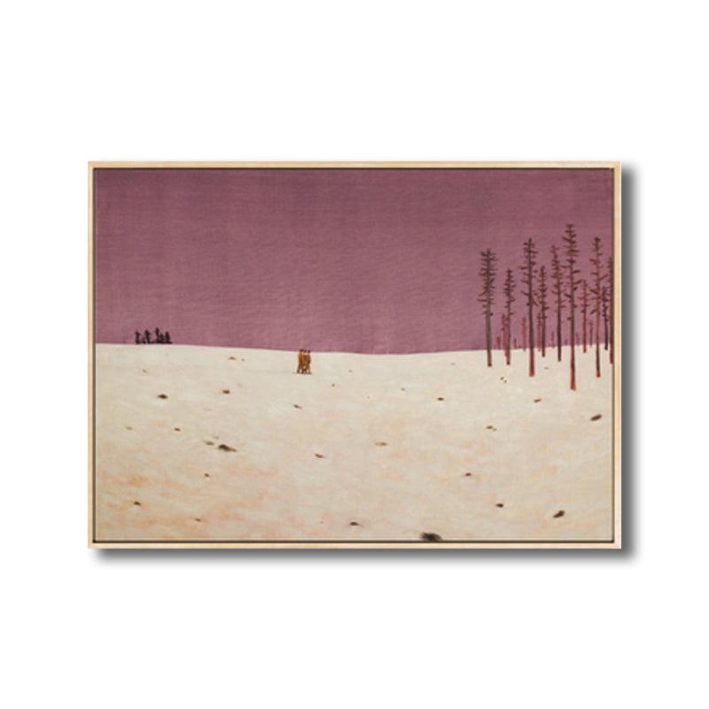 Illustration Wildland Canvas Wall Art Desolated Scenery Painting for Boys Bedroom Clearhalo 'Arts' 'Canvas Art' 1809680