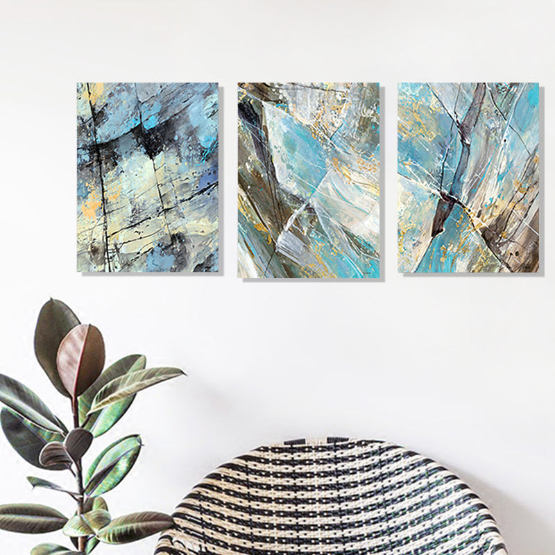 Devise Pattern Wall Art Decor Abstract Expressionism Multi-Piece Bedroom Canvas Print Clearhalo 'Arts' 'Canvas Art' 1810390