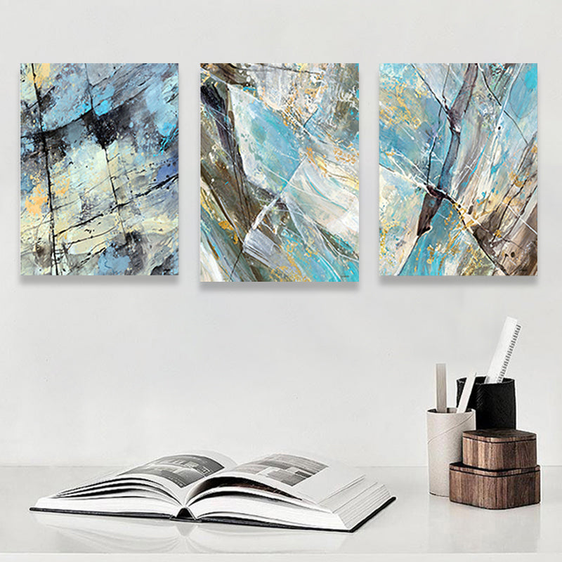 Devise Pattern Wall Art Decor Abstract Expressionism Multi-Piece Bedroom Canvas Print Clearhalo 'Arts' 'Canvas Art' 1810391