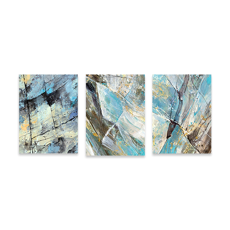 Devise Pattern Wall Art Decor Abstract Expressionism Multi-Piece Bedroom Canvas Print Clearhalo 'Arts' 'Canvas Art' 1810392