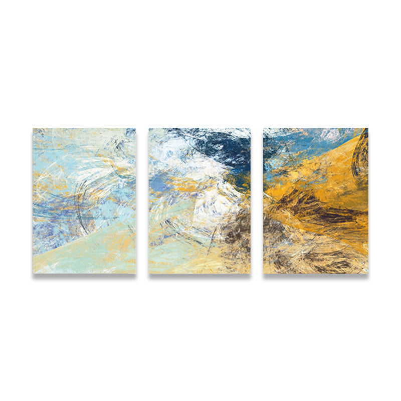 Devise Pattern Wall Art Decor Abstract Expressionism Multi-Piece Bedroom Canvas Print Clearhalo 'Arts' 'Canvas Art' 1810404