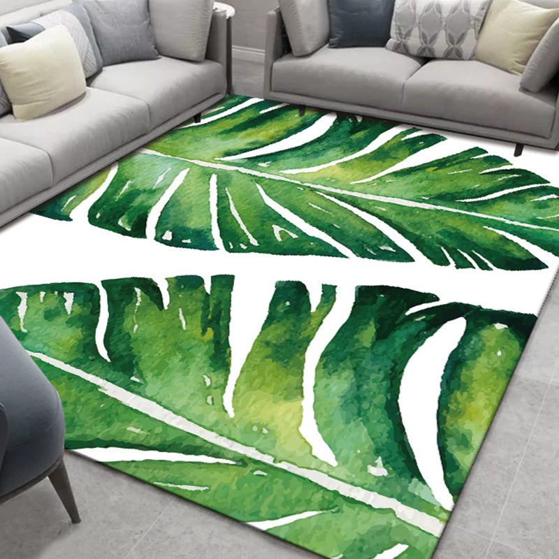 Multicolor Botanical Pattern Rug Polyester Modern Rug Washable Anti-Slip Pet Friendly Area Rug for Living Room Green Clearhalo 'Area Rug' 'Modern' 'Rugs' Rug' 1810462