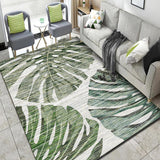 Unique Multicolor Modernist Rug Polyester Leaf Pattern Rug Washable Pet Friendly Non-Slip Carpet for Living Room Green Clearhalo 'Area Rug' 'Modern' 'Rugs' Rug' 1810480