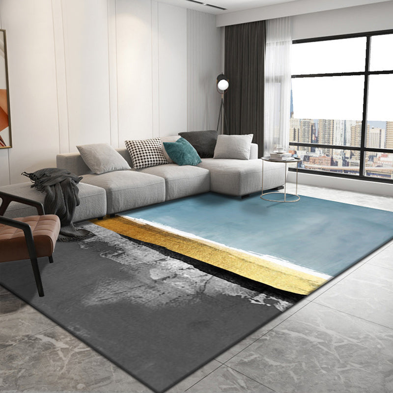 Modernist Watercolor Pattern Rug Multicolor Polyester Rug Non-Slip Backing Washable Pet Friendly Carpet for Home Clearhalo 'Area Rug' 'Modern' 'Rugs' Rug' 1810504