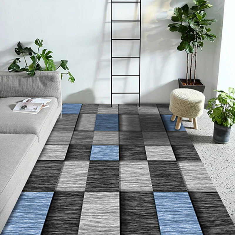 Stylish Modern Rug Multicolor Geometric Pattern Rug Pet Friendly Anti-Slip Washable Area Rug for Living Room Grey Clearhalo 'Area Rug' 'Modern' 'Rugs' Rug' 1810630