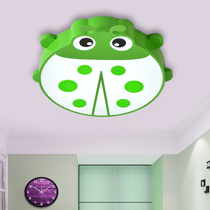 Cartoon Style Ceiling Mount Light Ladybug Acrylic Metal Ceiling Light for Kindergarten Clearhalo 'Ceiling Lights' 'Close To Ceiling Lights' 'Close to ceiling' 'Flush mount' Lighting' 181065