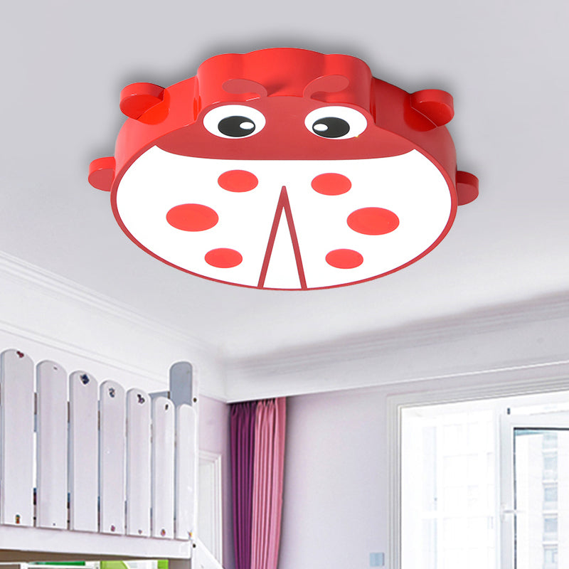 Cartoon Style Ceiling Mount Light Ladybug Acrylic Metal Ceiling Light for Kindergarten Clearhalo 'Ceiling Lights' 'Close To Ceiling Lights' 'Close to ceiling' 'Flush mount' Lighting' 181068