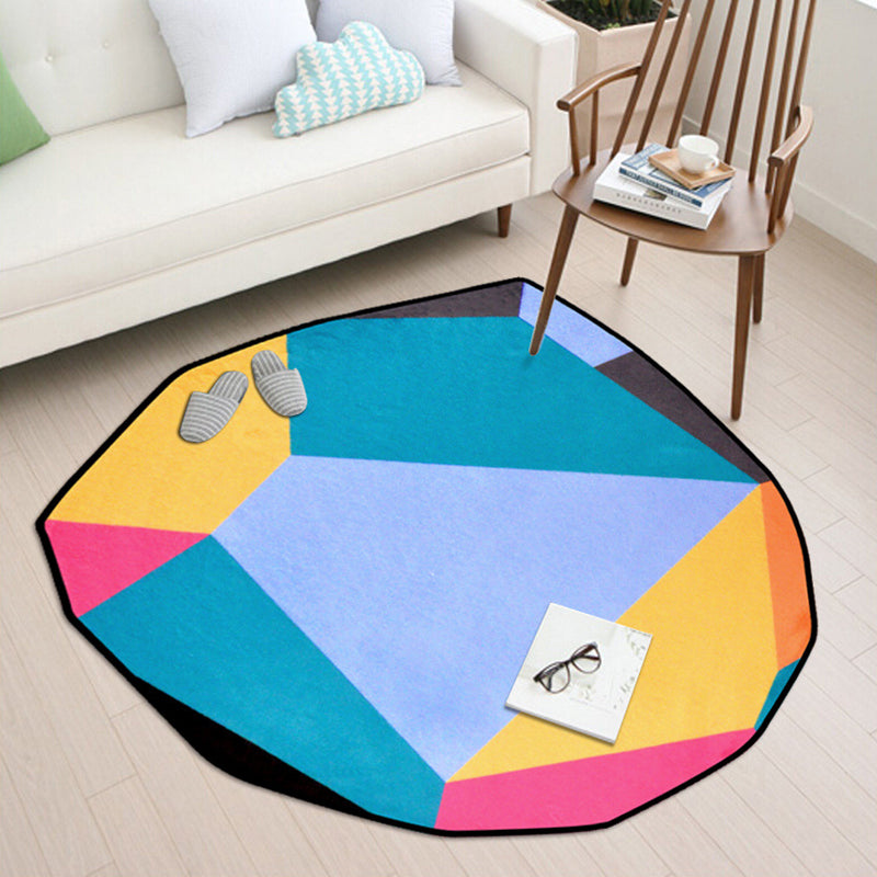 Stylish Modern Rug Multicolor Geometric Pattern Rug Pet Friendly Anti-Slip Washable Area Rug for Living Room Clearhalo 'Area Rug' 'Modern' 'Rugs' Rug' 1810716