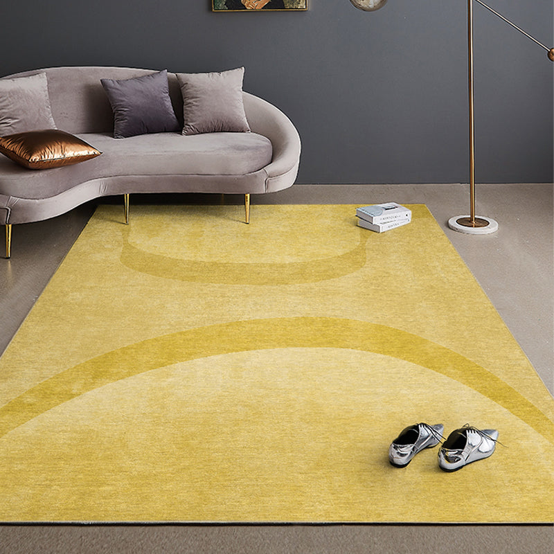 Grey and Yellow Abstract Rug Polyester Modern Rug Pet Friendly Washable Non-Slip Area Rug for Living Room Clearhalo 'Area Rug' 'Modern' 'Rugs' Rug' 1810930