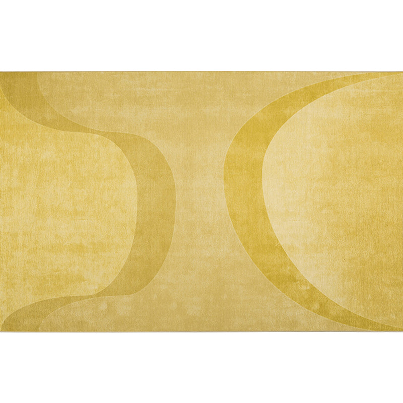 Grey and Yellow Abstract Rug Polyester Modern Rug Pet Friendly Washable Non-Slip Area Rug for Living Room Clearhalo 'Area Rug' 'Modern' 'Rugs' Rug' 1810931