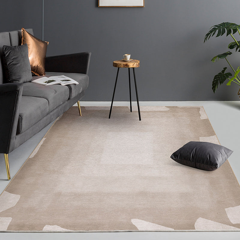 Grey and Yellow Abstract Rug Polyester Modern Rug Pet Friendly Washable Non-Slip Area Rug for Living Room Grey 4'7" x 6'7" Clearhalo 'Area Rug' 'Modern' 'Rugs' Rug' 1810933