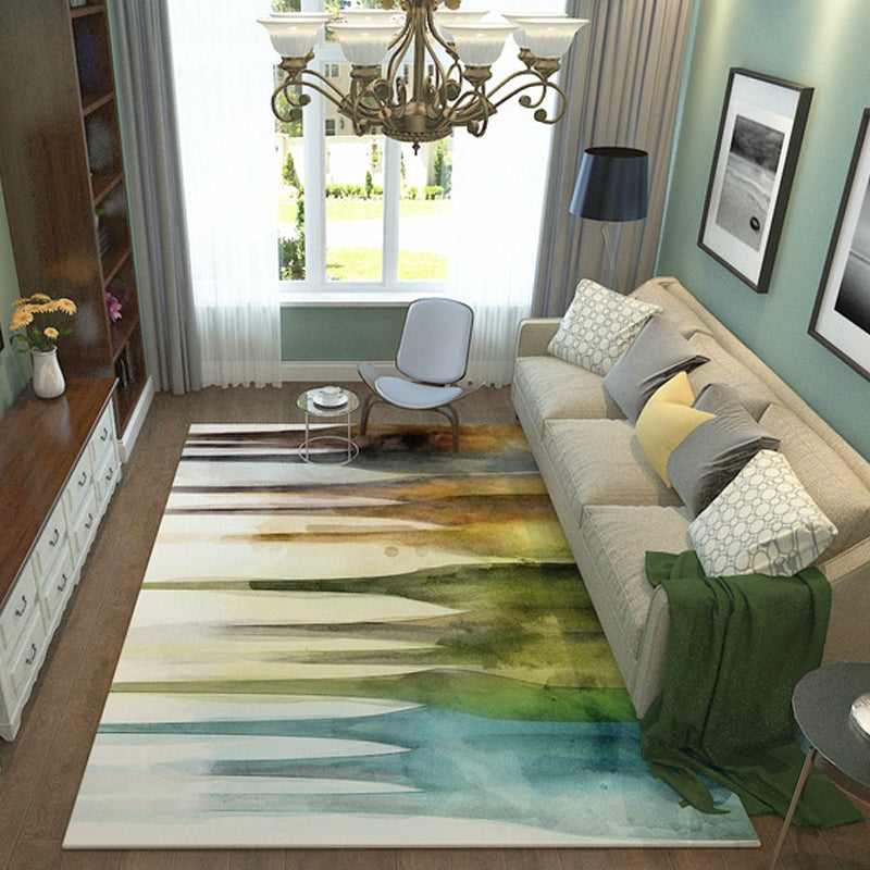 Multicolor Watercolor Pattern Rug Polyester Modern Rug Pet Friendly Washable Non-Slip Area Rug for Living Room Clearhalo 'Area Rug' 'Modern' 'Rugs' Rug' 1810987