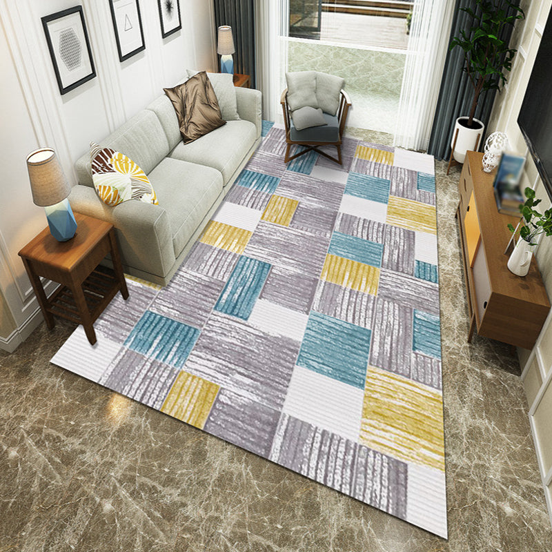 Creative Geometric Pattern Rug Multicolor Modernism Rug Polyester Pet Friendly Washable Non-Slip Area Rug for Bedroom Clearhalo 'Area Rug' 'Modern' 'Rugs' Rug' 1811128