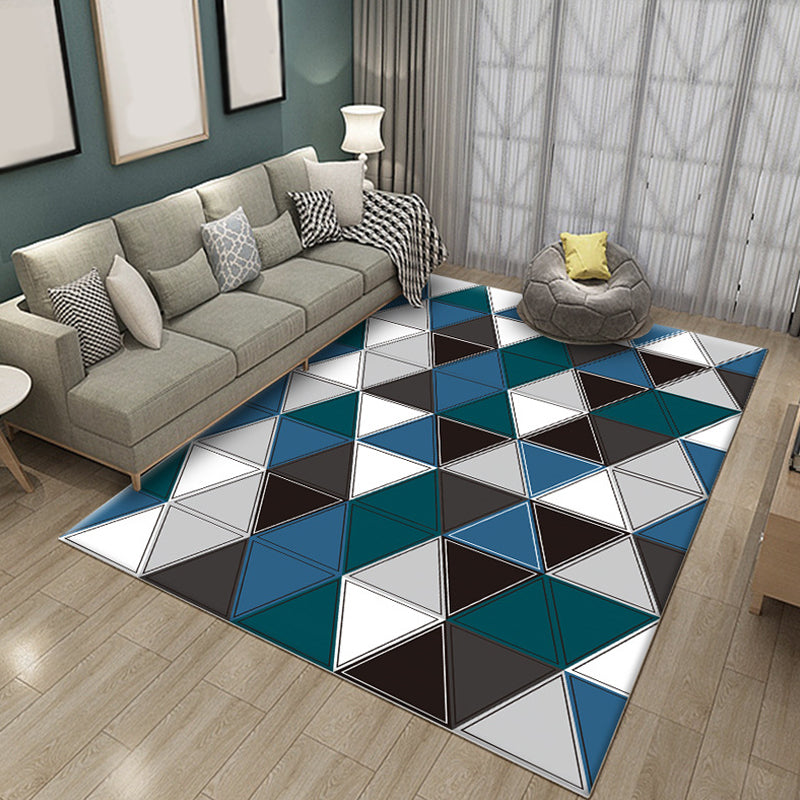 Creative Geometric Pattern Rug Multicolor Modernism Rug Polyester Pet Friendly Washable Non-Slip Area Rug for Bedroom Clearhalo 'Area Rug' 'Modern' 'Rugs' Rug' 1811131