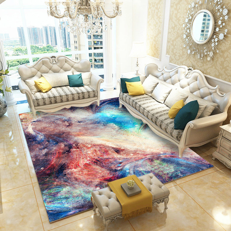 Multicolor Living Room Rug Minimalist Abstract Rug Polyester Washable Anti-Slip Backing Pet Friendly Carpet Clearhalo 'Area Rug' 'Modern' 'Rugs' Rug' 1811256