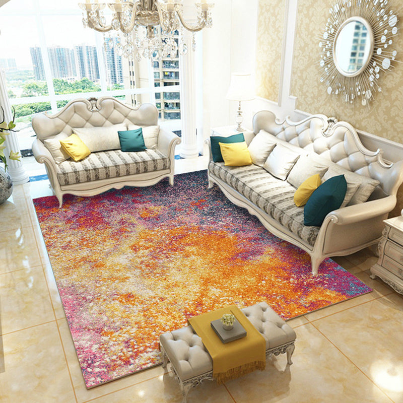 Multicolor Living Room Rug Minimalist Abstract Rug Polyester Washable Anti-Slip Backing Pet Friendly Carpet Clearhalo 'Area Rug' 'Modern' 'Rugs' Rug' 1811258