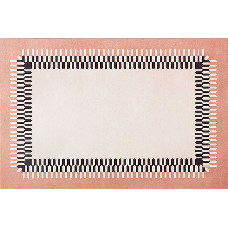 Pink Geometric Pattern Rug Polyester Modern Rug Pet Friendly Washable Non-Slip Area Rug for Living Room Clearhalo 'Area Rug' 'Modern' 'Rugs' Rug' 1811304