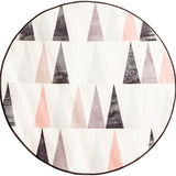 Funky Geometric Pattern Rug Pink Modernism Rug Polyester Pet Friendly Washable Non-Slip Area Rug for Bedroom Clearhalo 'Area Rug' 'Modern' 'Rugs' Rug' 1811322