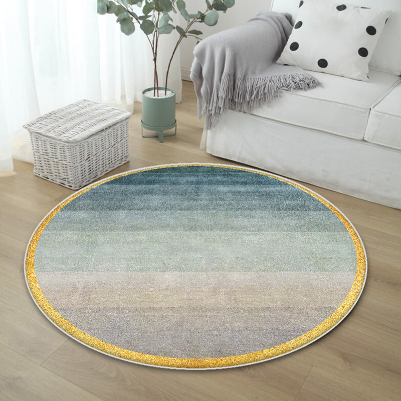 Casual Ombre Pattern Rug Blue Polyester Rug Non-Slip Pet Friendly Washable Are Rug for Living Room Sky Blue Clearhalo 'Area Rug' 'Modern' 'Rugs' Rug' 1811398