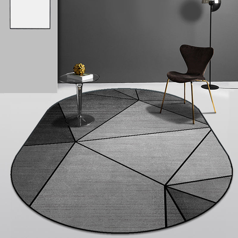 Multicolor Geometric Pattern Rug Polyester Modern Rug Pet Friendly Washable Non-Slip Area Rug for Living Room Black Clearhalo 'Area Rug' 'Modern' 'Rugs' Rug' 1811411