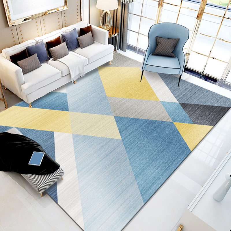 Multicolor Geometric Pattern Rug Polyester Modern Rug Pet Friendly Washable Non-Slip Area Rug for Living Room Clearhalo 'Area Rug' 'Modern' 'Rugs' Rug' 1811552