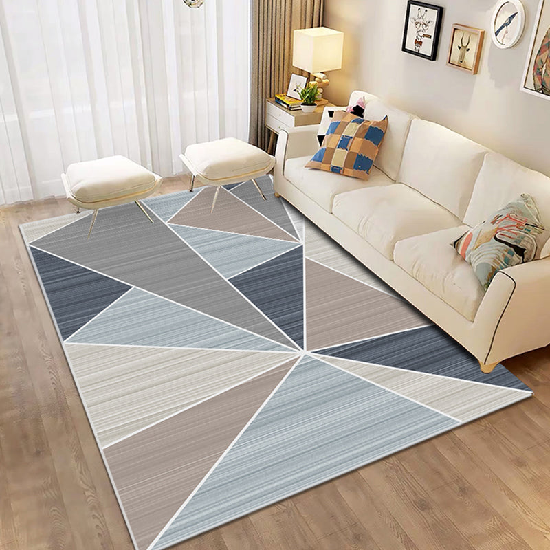 Multicolor Geometric Pattern Rug Polyester Modern Rug Pet Friendly Washable Non-Slip Area Rug for Living Room Clearhalo 'Area Rug' 'Modern' 'Rugs' Rug' 1811554