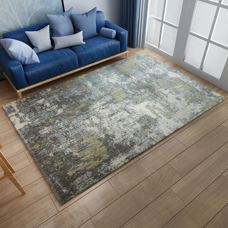 Unique Abstract Rug Multicolor Industrial Rug Polyester Pet Friendly Washable Non-Slip Area Rug for Living Room Dark Gray Clearhalo 'Area Rug' 'Rug' 1811696