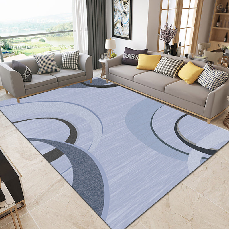 Multicolor Colorblock Rug Polyester Modern Rug Pet Friendly Washable Non-Slip Area Rug for Living Room Light Purple Clearhalo 'Area Rug' 'Modern' 'Rugs' Rug' 1811789