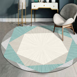 Creative Geometric Pattern Rug Multicolor Modernism Rug Polyester Pet Friendly Washable Non-Slip Area Rug for Bedroom Light Green Clearhalo 'Area Rug' 'Modern' 'Rugs' Rug' 1811823