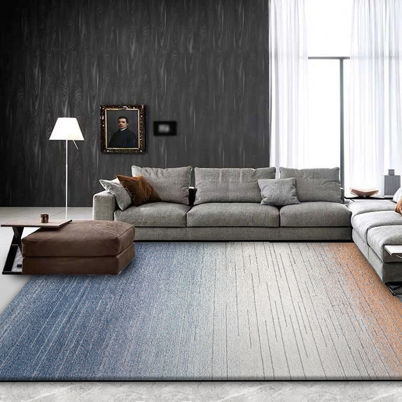 Modernist Ombre Pattern Rug Multicolor Polyester Rug Non-Slip Pet Friendly Washable Are Rug for Bedroom Silver Clearhalo 'Area Rug' 'Modern' 'Rugs' Rug' 1811849