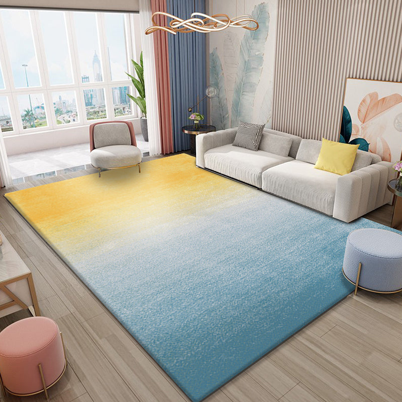 Modernist Ombre Pattern Rug Multicolor Polyester Rug Non-Slip Pet Friendly Washable Are Rug for Bedroom Yellow Clearhalo 'Area Rug' 'Modern' 'Rugs' Rug' 1811850